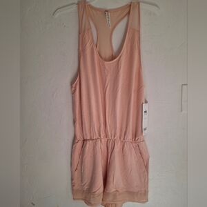 Women's Salmon Tranquility Alo Sleeveless Romper Size M.